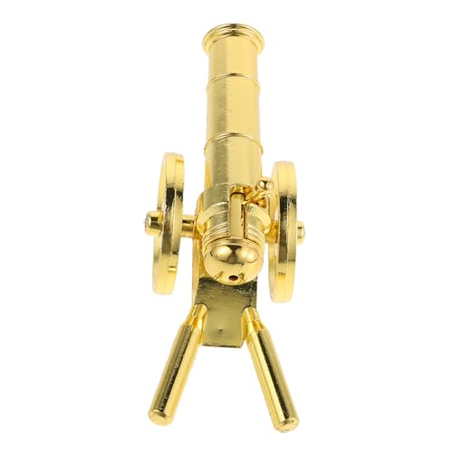 ERINGOGO Vintage Metall Kanonen Modell Dekorative Mini Kanonen Statue Sammelbare Metall Kanonenfigur Vielseitiges Desktop Ornament für Heim Büro Regal Historisch Detailgetreu von ERINGOGO