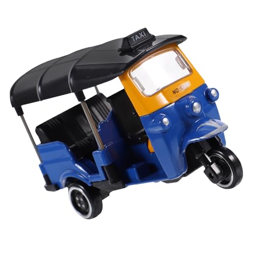ERINGOGO Vintage Miniatur Dreirad Modell aus Legiertem Rustikales Auto für Schreibtisch und Schlafzimmer Robust und Detailreich Sammler und Geschenkobjekt von ERINGOGO