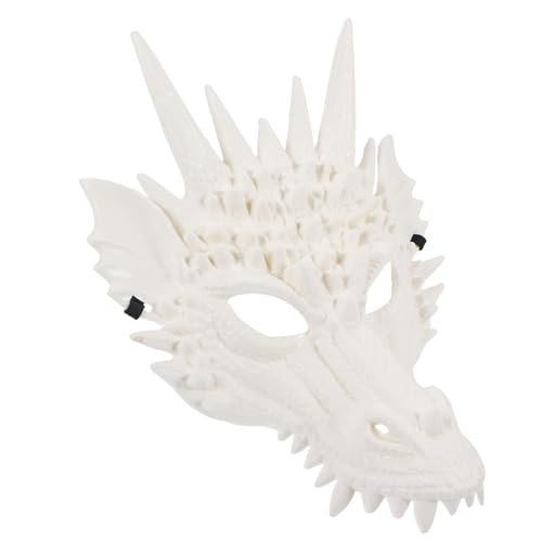 ERINGOGO Vivid Dragon Maske Vollgesicht Cosplay Maske Tiermotiv Halloween Kostüm Accessoire für Erwachsene Karneval Maskerade Party von ERINGOGO