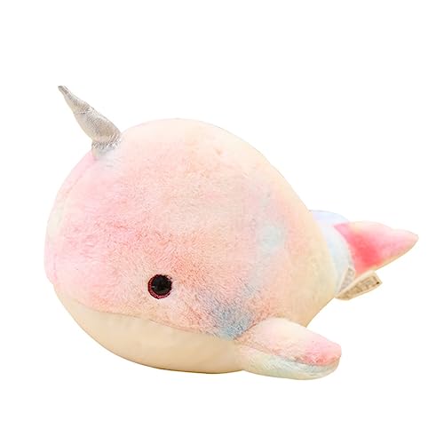 ERINGOGO Wal Kissen Whale Stuffed Toy Narwhal Plush Toy Stuffed Whale Toy Narwhal Stuffed Pillow Narwhal Pillow Heimdekoration ausgestopftes Tierspielzeug Kinderspielzeug PP Baumwolle von ERINGOGO
