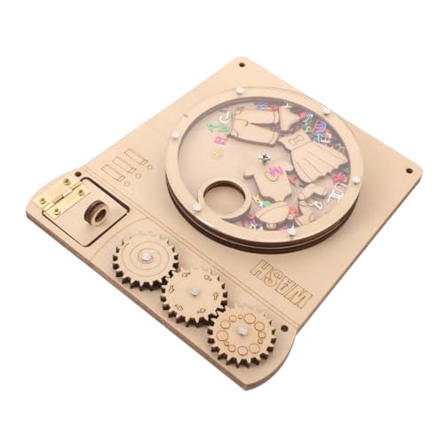 ERINGOGO Waschmaschine Frühschulzeit Aktivität Puzzle Motor Kleinkinder Waschmaschine Waschmaschine Lernen Beschäftigt Planke Ausbildung Holz Khaki von ERINGOGO
