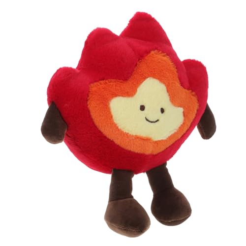 ERINGOGO Weiches Cartoon Feuerholz Kuscheltier Flame Plüschpuppe Weiches Kissen Wohnkultur für Wohnzimmer und Party Dekoration von ERINGOGO
