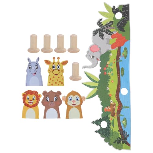 ERINGOGO Weiches Filz Fingerpuppen mit Wald Motiv Mini Tier Handpuppen für Erwachsene Pädagogisches Kreativität und Feinmotorik Geschenk für Familie von ERINGOGO