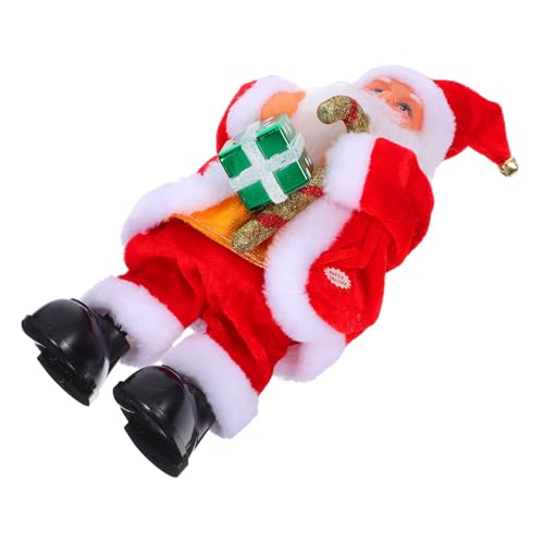 ERINGOGO Weihnachtlicher Elektrischer Santa Claus mit Musik Dekoratives Weihnachtsmann Festliche Tischdeko Sicher von ERINGOGO
