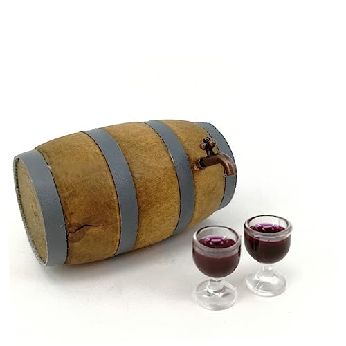 ERINGOGO Weinfass Set Dekoration für Weinliebhaber für Häuser Bars und Partys mit Realistischem Design und Zubehör für DIY von ERINGOGO