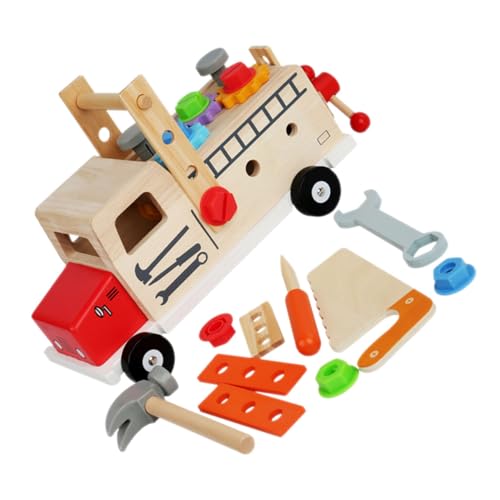 ERINGOGO Werkzeugset aus Holz Robustes Lernspielzeug mit Schraubendreher und Schrauben Pädagogisches Handwerkzeug für Kleinkinder Tragbares Reparatur Set Motorik und Intelligenz ERINGOGO Werkzeugset aus Holz Robustes Lernspielzeug mit Schraubendreher und Schrauben Pädagogisches Handwerkzeug für Kleinkinder Tragbares Reparatur Set Motorik und Intelligenz von ERINGOGO