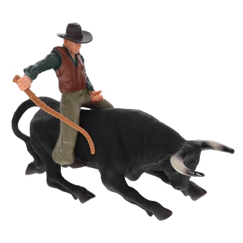 ERINGOGO Western Bullfight Modellset aus Robustem Detailreich Poliert mit Glatter Oberfläche Kindgerechtes Stierkampf dekorationsspielzeug für Jungen und Mädchen Kreatives ERINGOGO Western Bullfight Modellset aus Robustem Detailreich Poliert mit Glatter Oberfläche Kindgerechtes Stierkampf dekorationsspielzeug für Jungen und Mädchen Kreatives von ERINGOGO