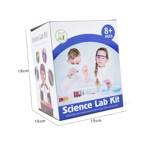 ERINGOGO Wissenschaft Experimentierkasten Set Wiederverwendbares Labor für Mädchen und Jungen Fördert Praktische Fähigkeiten Kindgerechtes Chemie Lernset Junior Zufällige Zufällige Farbe von ERINGOGO