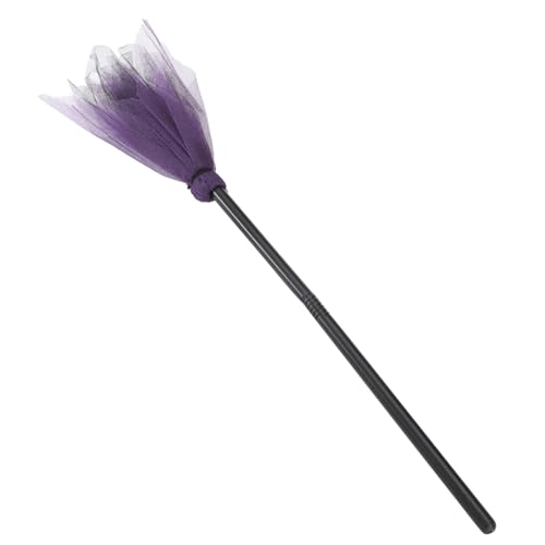 ERINGOGO Witch Broom Halloween Hexen Kostüm Requisite Hexenbesen Party Deko für Halloween Karneval Cosplay und Maskerade Geeignet Zufällige Farbe von ERINGOGO
