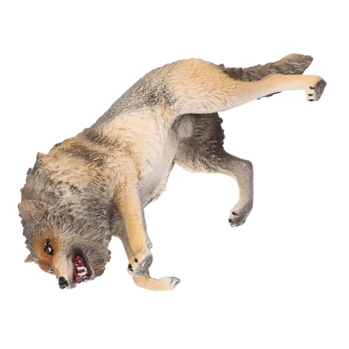 ERINGOGO Wolf Statue Lebensechte Wolf Figur Wildtier Dekorationsfigur Tierornament Für Detailreiche Nachbildung Eines Nordamerikanischen Braunwolfs ERINGOGO Wolf Statue Lebensechte Wolf Figur Wildtier Dekorationsfigur Tierornament Für Detailreiche Nachbildung Eines Nordamerikanischen Braunwolfs von ERINGOGO
