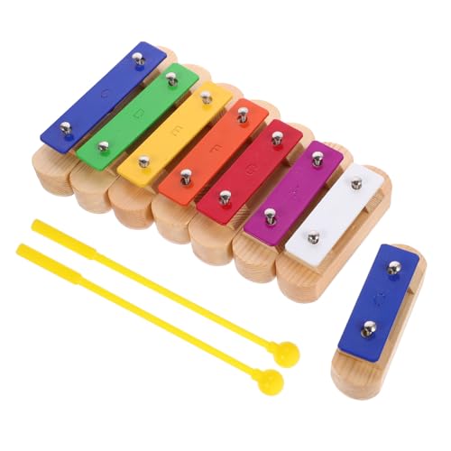 ERINGOGO Xylophon Holz Percussion Instrument Musikalisches Lernspielzeug mit Rhythmusstäben Fördert Rhythmusgefühl und Hand Auge Koordination für Kleinkinder und Junge Mädchen von ERINGOGO