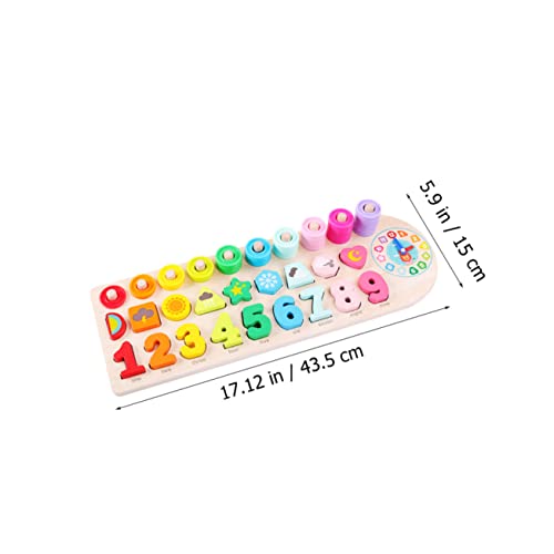ERINGOGO Zahlenpuzzle aus Langlebigem Material Kreatives Lernspielzeug für Vorschule und Einschulung Pädagogisches Holzspielzeug zur Kognitiver Fähigkeiten Geburtstagsgeschenk für Mädchen von ERINGOGO