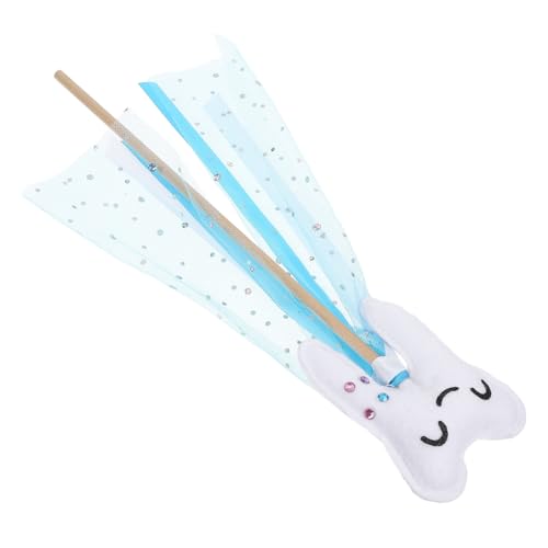 ERINGOGO Zauberhafter Zahn Feenstab Leicht und Tragbar Einzigartiges Design für Feenparty Dekorationen für Kinderkostüme und Hochzeit Cosplay Blau von ERINGOGO
