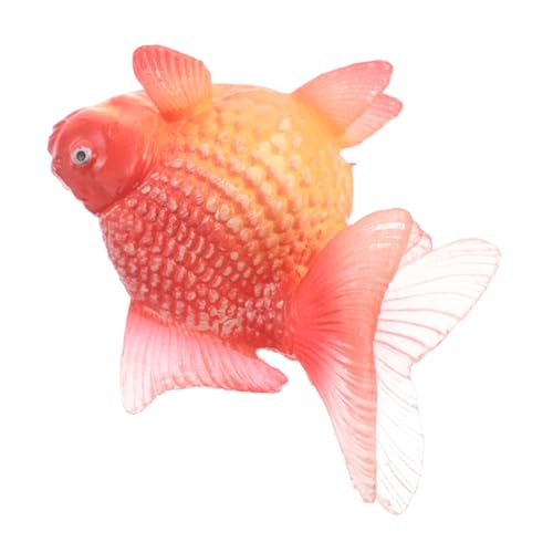 ERINGOGO Zierfischspielzeug Weihnachtszappelspielzeug Kleine Spiele Gefälschter Fisch Seifenblasenstäbe Mini-Jesus Mädchen Mit Kleinen Geschenken Weihnachts-strohaufsätze Minispiele PVC Rot von ERINGOGO