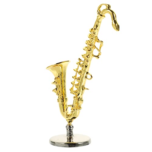 ERINGOGO Zubehör für Puppenhäuser Home Decor wohnungseinrichtung Saxophon Geschenke Miniatur-Saxophon Kinderspielzeug Aber verheiratet Mikrolandschaftsornament Haushaltsgerätemodell Tasche von ERINGOGO