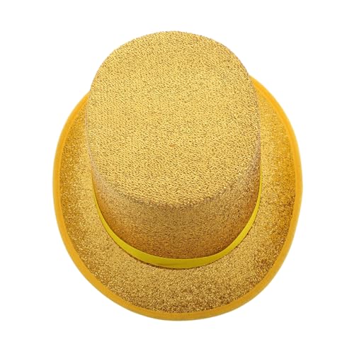 ERINGOGO Goldener Zylinderhut Für Erwachsene Eleganter Zaubererhut Für Kostümpartys Bühnenaufführungen Und Festliche Anlässe Hochwertigem Gefertigt Mit Einzigartigem Federdesign ERINGOGO Goldener Zylinderhut Für Erwachsene Eleganter Zaubererhut Für Kostümpartys Bühnenaufführungen Und Festliche Anlässe Hochwertigem Gefertigt Mit Einzigartigem Federdesign von ERINGOGO