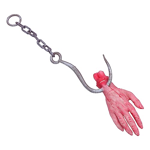 ERINGOGO abgetrenntes Handspielzeug Kostüm Haarmaske Maskerade Masken Mantel Present Halloween Horror deko Halloween grusel deko gruseliger orgelanhänger Requisite für Spukhaus Seide Baumwolle von ERINGOGO