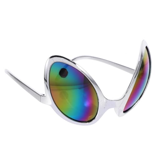 ERINGOGO außerirdische Brille party alien brille Außerirdische Verkleidung Zubehör Brille für Alien Verkleidung Streamer Geek außerirdisches Zubehör Brillenzubehör Silver ERINGOGO außerirdische Brille party alien brille Außerirdische Verkleidung Zubehör Brille für Alien Verkleidung Streamer Geek außerirdisches Zubehör Brillenzubehör Silver von ERINGOGO