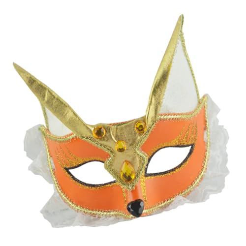 ERINGOGO Cosplay-maske Maskerade Augenmasken Halloween-gesichtsmaske Tier Foto-requisite Einzigartige Formmaske Halloween-fuchsmasken Halbgesichts-fuchsmaske Karneval Kleidung Hase Kind von ERINGOGO