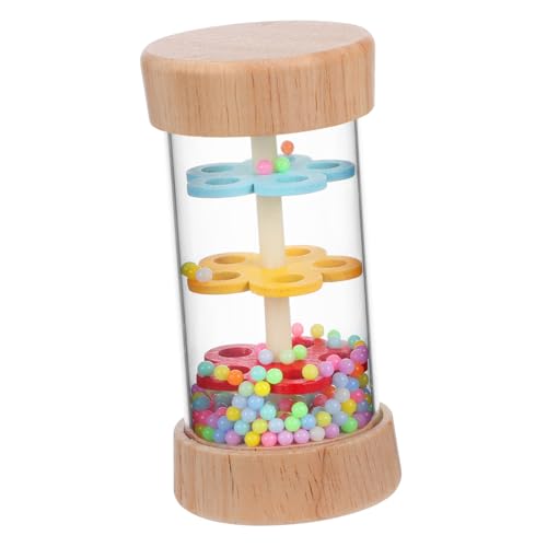 ERINGOGO -regenstab Mit Perlen -Shaker -regenmacher Rohrregenstab Musical Toy Regenstock Regenmacher-Instrument Musikalisches Erleuchtungsspielzeug Colorful Holz von ERINGOGO