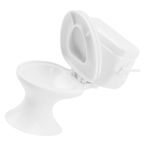 ERINGOGO Miniaturtoilette Für Puppenhaus Realistische Weiße Badezimmermöbel Für Kreatives Spiel Als Puppenhauszubehör Für Fantasievolles Rollenspiel Und Miniatur-szenarien von ERINGOGO