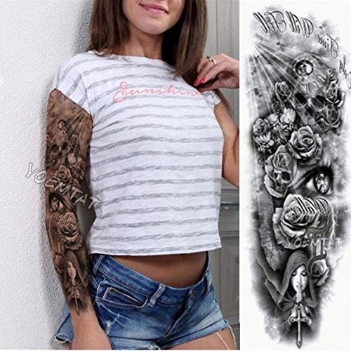 EROSPA® Tattoo-Bogen temporär - Oberarm / Unterarm - Frauen / Männer Wasserfest von EROSPA