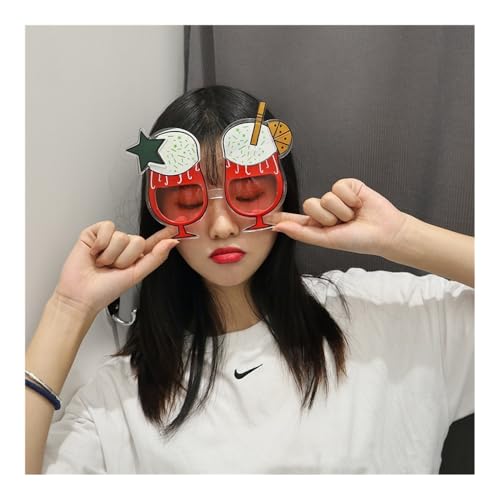 ERQIAO 1 x lustige verrückte Partybrille Sonnenbrille Zubehör Kostüm Party Karneval Brille Event Dekoration Zubehör (7) von ERQIAO