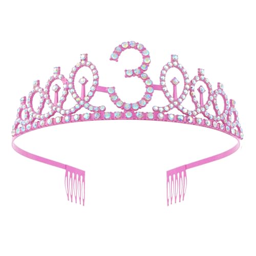 ERRORY Mädchen Geburtstag Party Prinzessinnen Kronen Legierungen Verstellbare Strass Stirnbänder für Geburtstagsfeiern ERRORY Mädchen Geburtstag Party Prinzessinnen Kronen Legierungen Verstellbare Strass Stirnbänder für Geburtstagsfeiern von ERRORY