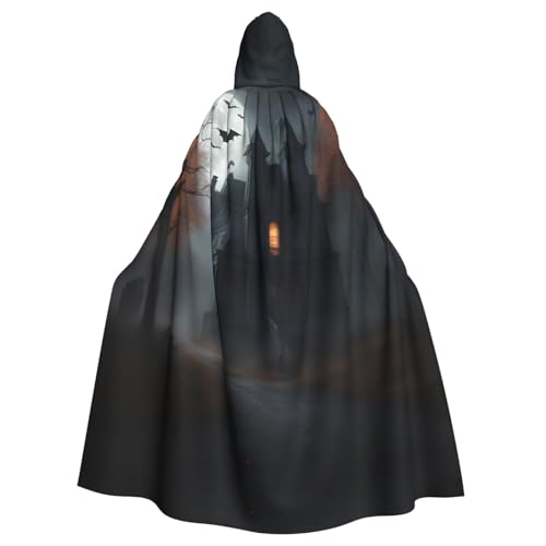 ERSDWRE Halloween-Horror-Druck, Halloween-Kapuzenumhang für Männer und Frauen, Kapuzenumhang für Mittelalter-Umhang, Kostüme, Cosplay ERSDWRE Halloween-Horror-Druck, Halloween-Kapuzenumhang für Männer und Frauen, Kapuzenumhang für Mittelalter-Umhang, Kostüme, Cosplay von ERSDWRE