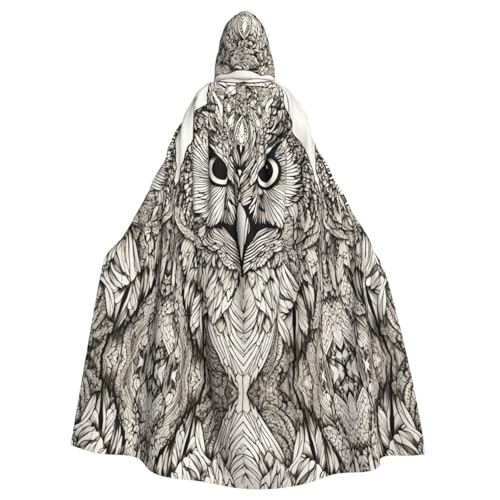 ERSDWRE Halloween-Kapuzenumhang mit Eulen-Motiv, für Damen und Herren, Mittelalter-Umhang, Kostüme, Cosplay ERSDWRE Halloween-Kapuzenumhang mit Eulen-Motiv, für Damen und Herren, Mittelalter-Umhang, Kostüme, Cosplay von ERSDWRE