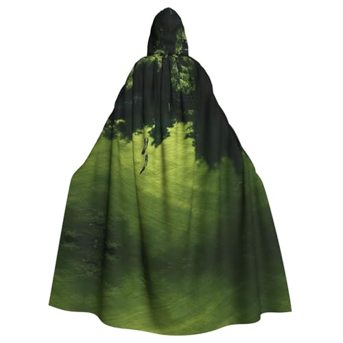 ERSDWRE Halloween-Kapuzenumhang mit Fußball-Netzwerk-Druck, für Herren und Damen, Kapuzenumhang, Robe für Mittelalter-Umhang, Kostüme, Cosplay von ERSDWRE