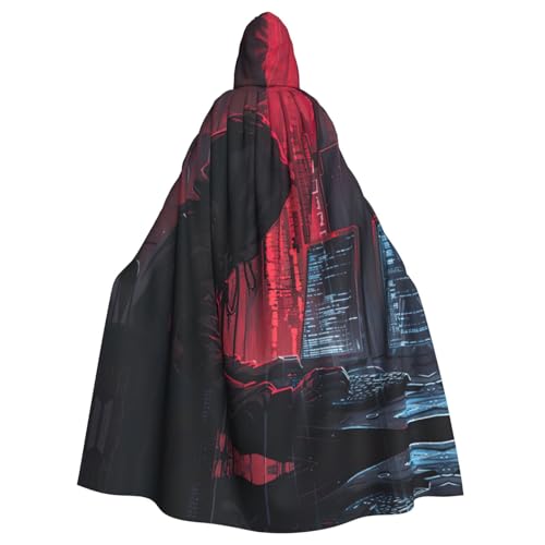 ERSDWRE Halloween-Kapuzenumhang mit Hacker-Angriffs-Aufdruck, für Herren und Damen, Kapuzenumhang für Mittelalter-Umhang, Kostüme, Cosplay ERSDWRE Halloween-Kapuzenumhang mit Hacker-Angriffs-Aufdruck, für Herren und Damen, Kapuzenumhang für Mittelalter-Umhang, Kostüme, Cosplay von ERSDWRE