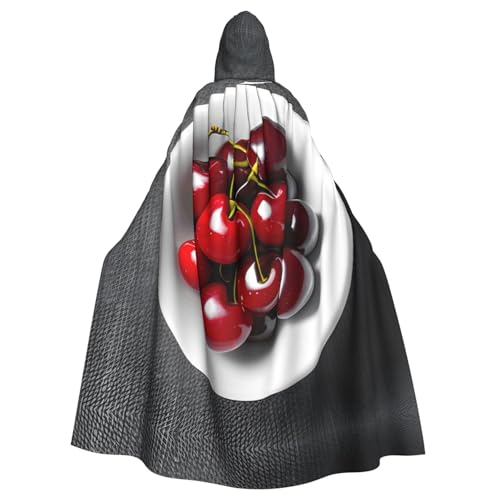 ERSDWRE Halloween-Kapuzenumhang mit frischem Kirsch-Aufdruck, für Männer und Frauen, Kapuzenumhang für Mittelalter-Umhang, Kostüme, Cosplay ERSDWRE Halloween-Kapuzenumhang mit frischem Kirsch-Aufdruck, für Männer und Frauen, Kapuzenumhang für Mittelalter-Umhang, Kostüme, Cosplay von ERSDWRE