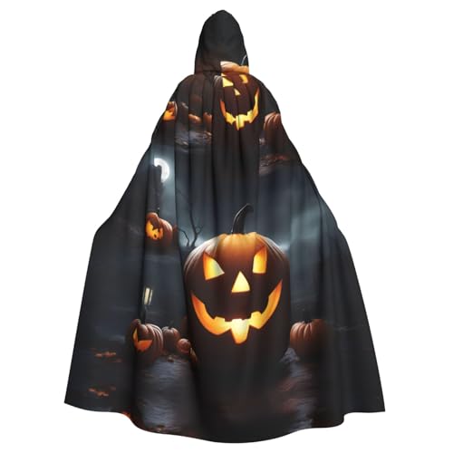ERSDWRE Halloween-Kürbis-Druck, Halloween-Kapuzenumhang für Männer und Frauen, Kapuzenumhang für Mittelalter-Umhang, Kostüme, Cosplay ERSDWRE Halloween-Kürbis-Druck, Halloween-Kapuzenumhang für Männer und Frauen, Kapuzenumhang für Mittelalter-Umhang, Kostüme, Cosplay von ERSDWRE