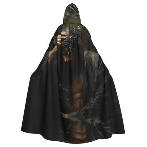 ERSDWRE Halloween-Umhang mit Dornenkrone, für Herren und Damen, Kapuzenumhang für Mittelalter-Umhang, Kostüme, Cosplay ERSDWRE Halloween-Umhang mit Dornenkrone, für Herren und Damen, Kapuzenumhang für Mittelalter-Umhang, Kostüme, Cosplay von ERSDWRE