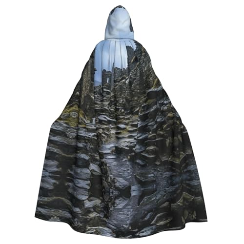 ERSDWRE Halloween-Umhang mit Kapuze für Männer und Frauen, mit Kapuze, für Mittelalter-Umhang, Kostüme, Cosplay von ERSDWRE