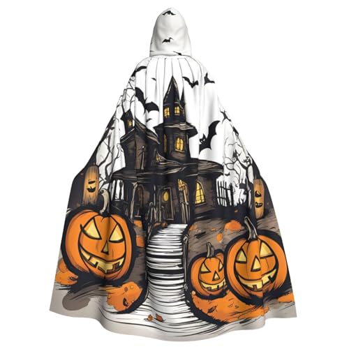 ERSDWRE Happy-Halloween-Vektor-Druck, Halloween-Kapuzenumhang für Männer und Frauen, Kapuzenumhang für Mittelalter-Umhang, Kostüme, Cosplay ERSDWRE Happy-Halloween-Vektor-Druck, Halloween-Kapuzenumhang für Männer und Frauen, Kapuzenumhang für Mittelalter-Umhang, Kostüme, Cosplay von ERSDWRE