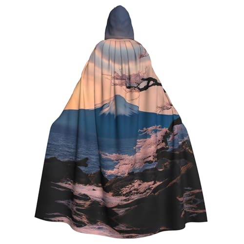 ERSDWRE Japanischer Berg-Fuji-Landschafts-Druck, Halloween-Kapuzenumhang für Männer und Frauen, Kapuzenumhang für Mittelalter-Umhang, Kostüme, Cosplay ERSDWRE Japanischer Berg-Fuji-Landschafts-Druck, Halloween-Kapuzenumhang für Männer und Frauen, Kapuzenumhang für Mittelalter-Umhang, Kostüme, Cosplay von ERSDWRE