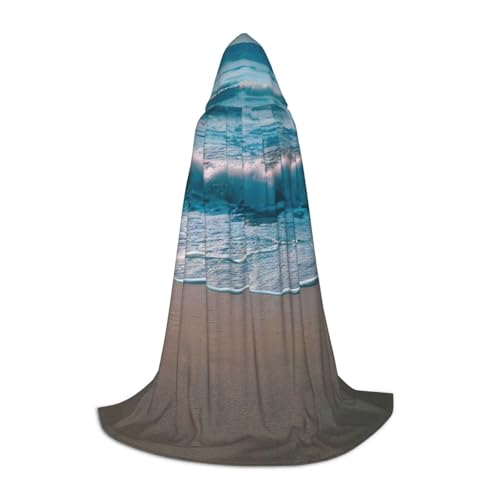 ERSDWRE Strandumhang mit klarem Sanddruck, Uni, Erwachsene, Kapuzenumhang, perfekt für Halloween, Rollenspiele, Maskerade-Partys ERSDWRE Strandumhang mit klarem Sanddruck, Uni, Erwachsene, Kapuzenumhang, perfekt für Halloween, Rollenspiele, Maskerade-Partys von ERSDWRE