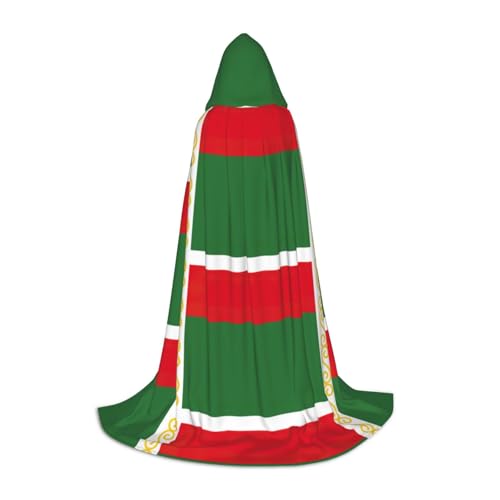 ERSDWRE Umhang mit Flagge der Tschetschenischen Republik, Uni, Erwachsene, Kapuzenumhang, perfekt für Halloween, Rollenspiele, Maskerade-Partys ERSDWRE Umhang mit Flagge der Tschetschenischen Republik, Uni, Erwachsene, Kapuzenumhang, perfekt für Halloween, Rollenspiele, Maskerade-Partys von ERSDWRE