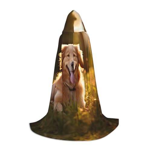 ERSDWRE Umhang mit Hundeaufdruck, Uni, Erwachsene, mit Kapuze, perfekt für Halloween, Rollenspiele, Maskerade-Partys ERSDWRE Umhang mit Hundeaufdruck, Uni, Erwachsene, mit Kapuze, perfekt für Halloween, Rollenspiele, Maskerade-Partys von ERSDWRE