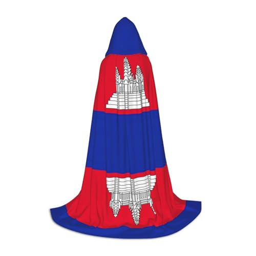 ERSDWRE Umhang mit Kambodscha-Flagge, Uni, Erwachsene, Kapuzenumhang, perfekt für Halloween, Rollenspiele, Maskerade-Partys ERSDWRE Umhang mit Kambodscha-Flagge, Uni, Erwachsene, Kapuzenumhang, perfekt für Halloween, Rollenspiele, Maskerade-Partys von ERSDWRE