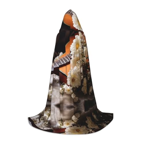 ERSDWRE Umhang mit Kapuze und Blumendruck, Uni, Erwachsene, perfekt für Halloween, Rollenspiele, Maskerade-Partys ERSDWRE Umhang mit Kapuze und Blumendruck, Uni, Erwachsene, perfekt für Halloween, Rollenspiele, Maskerade-Partys von ERSDWRE