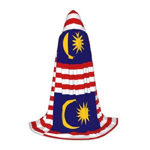 ERSDWRE Umhang mit Malaysia-Flagge, Uni, Erwachsene, Kapuzenumhang, perfekt für Halloween, Rollenspiele, Maskerade-Partys ERSDWRE Umhang mit Malaysia-Flagge, Uni, Erwachsene, Kapuzenumhang, perfekt für Halloween, Rollenspiele, Maskerade-Partys von ERSDWRE