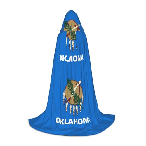 ERSDWRE Umhang mit Oklahoma Staatsflagge, Uni, Erwachsene, Kapuzenumhang, perfekt für Halloween, Rollenspiele, Maskerade-Partys ERSDWRE Umhang mit Oklahoma Staatsflagge, Uni, Erwachsene, Kapuzenumhang, perfekt für Halloween, Rollenspiele, Maskerade-Partys von ERSDWRE