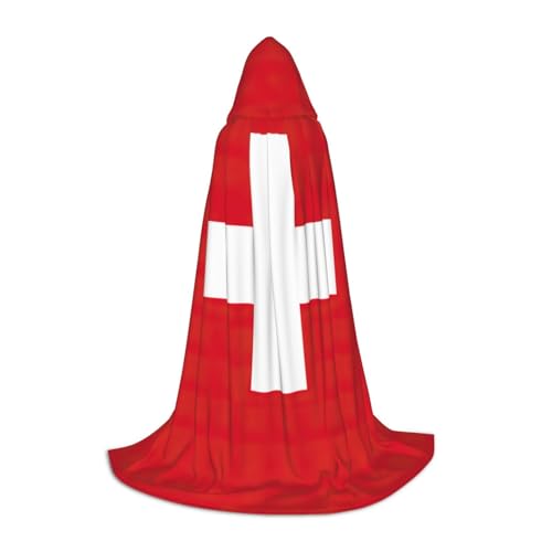 ERSDWRE Umhang mit Schweizer Flagge, Uni, Erwachsene, mit Kapuze, perfekt für Halloween, Rollenspiele, Maskerade-Partys ERSDWRE Umhang mit Schweizer Flagge, Uni, Erwachsene, mit Kapuze, perfekt für Halloween, Rollenspiele, Maskerade-Partys von ERSDWRE