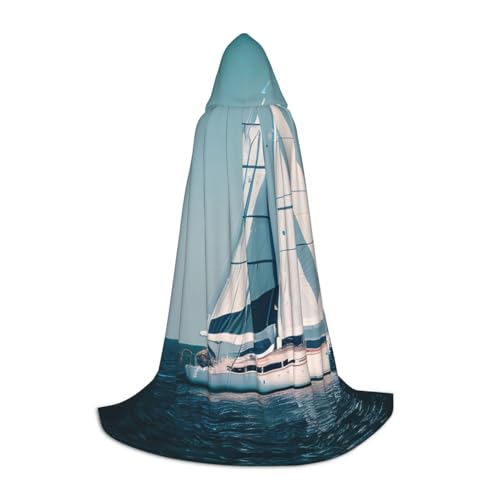 ERSDWRE Umhang mit Segelboot, Schiff, Landschaftsdruck, Uni, Erwachsene, Kapuzenumhang, perfekt für Halloween, Rollenspiele, Maskerade-Partys ERSDWRE Umhang mit Segelboot, Schiff, Landschaftsdruck, Uni, Erwachsene, Kapuzenumhang, perfekt für Halloween, Rollenspiele, Maskerade-Partys von ERSDWRE