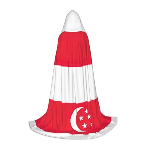 ERSDWRE Umhang mit Singapur-Flagge, Uni, Erwachsene, Kapuzenumhang, perfekt für Halloween, Rollenspiele, Maskerade-Partys ERSDWRE Umhang mit Singapur-Flagge, Uni, Erwachsene, Kapuzenumhang, perfekt für Halloween, Rollenspiele, Maskerade-Partys von ERSDWRE