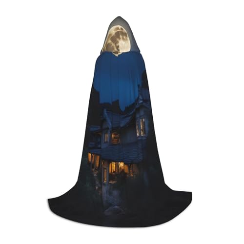 ERSDWRE Umhang mit Vollmond in der Nacht, Uni, mit Kapuze, perfekt für Halloween, Rollenspiele, Maskerade-Partys ERSDWRE Umhang mit Vollmond in der Nacht, Uni, mit Kapuze, perfekt für Halloween, Rollenspiele, Maskerade-Partys von ERSDWRE