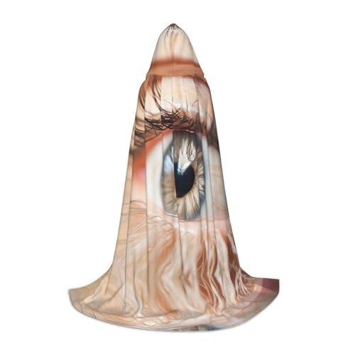 ERSDWRE Umhang mit Wimperndruck, Uni, Erwachsene, mit Kapuze, perfekt für Halloween, Rollenspiele, Maskerade-Partys ERSDWRE Umhang mit Wimperndruck, Uni, Erwachsene, mit Kapuze, perfekt für Halloween, Rollenspiele, Maskerade-Partys von ERSDWRE